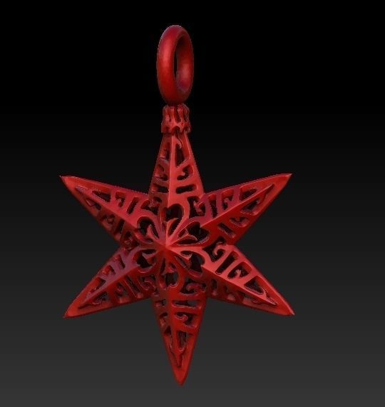 Christmas Star 3D print model_1