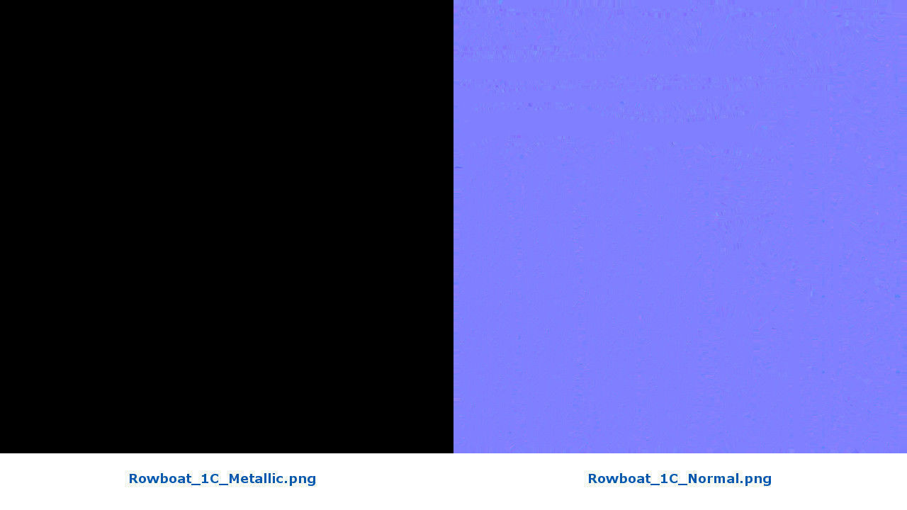 Rowboat 1C Low-poly 3D model_8