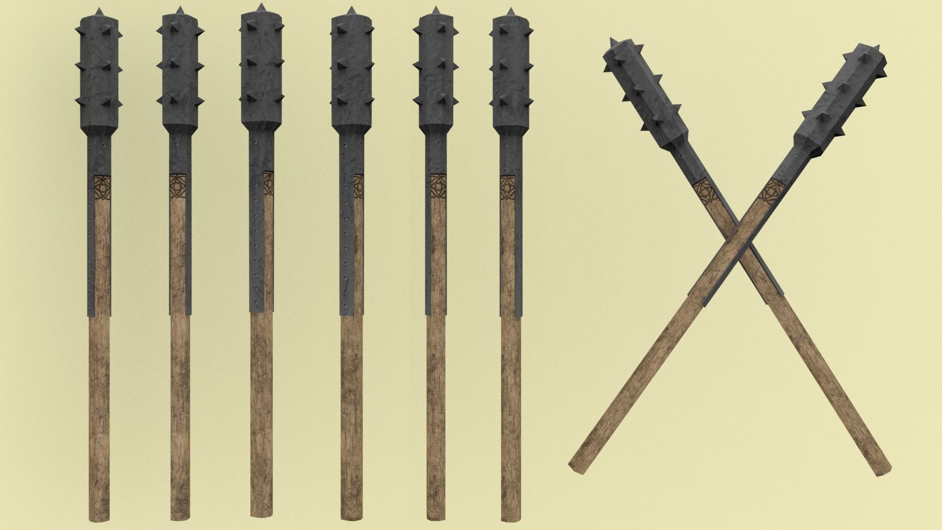 Detailed LowPoly Macil Low-poly 3D model_2