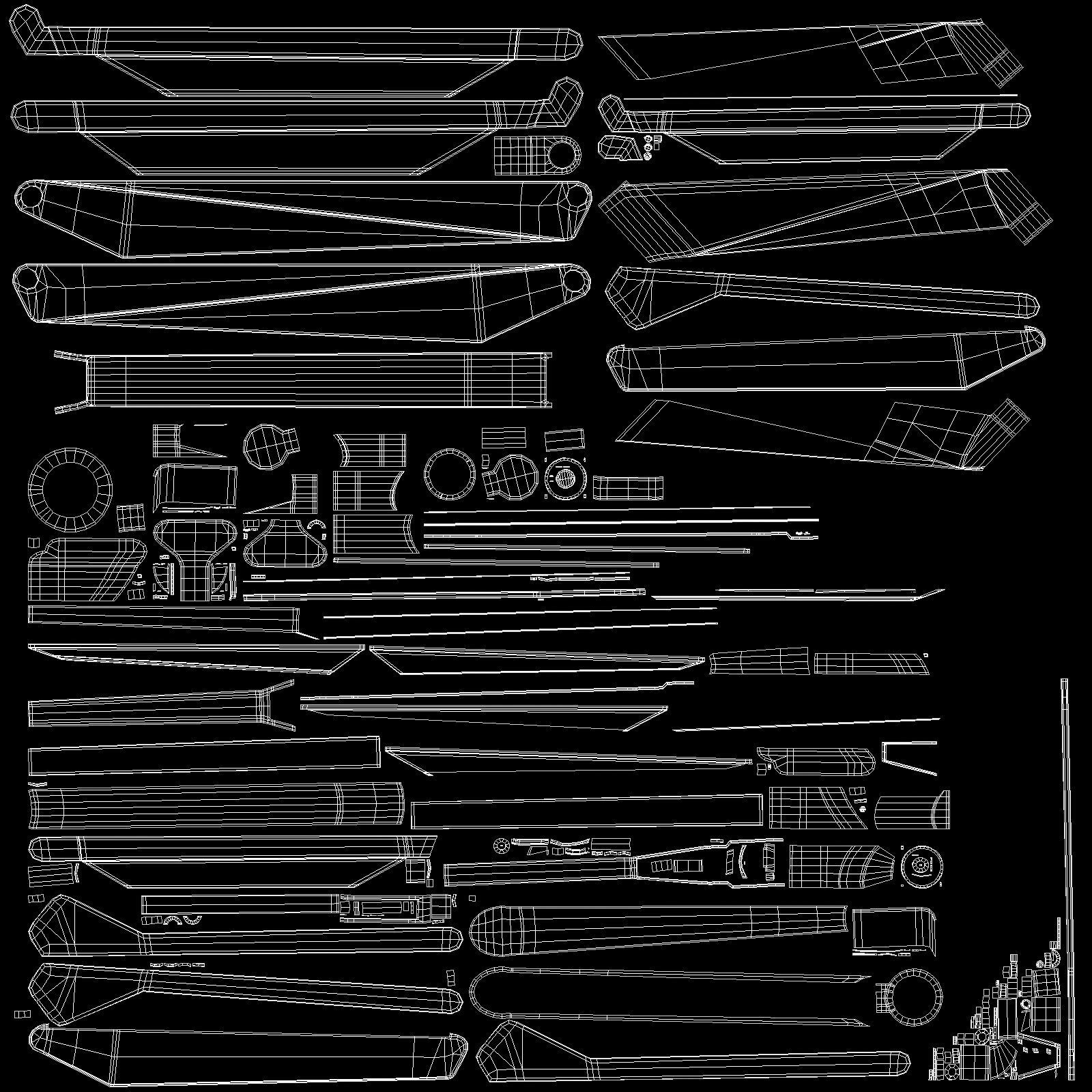 6-Monitors monitor stand with four monitors 3D model_29