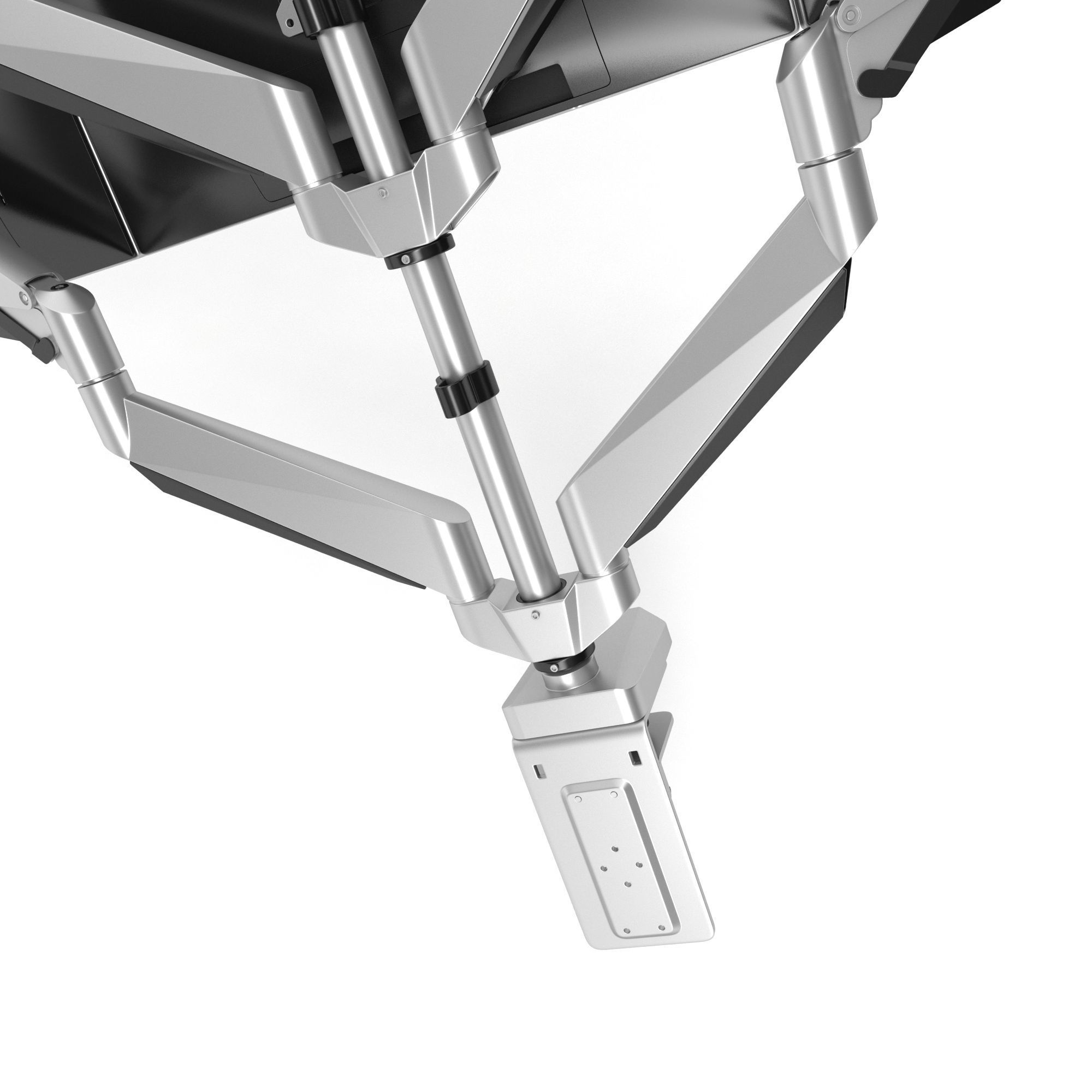 6-Monitors monitor stand with four monitors 3D model_14