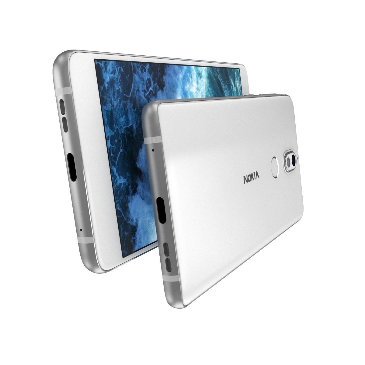 Nokia 7 Matte White 3D model_14