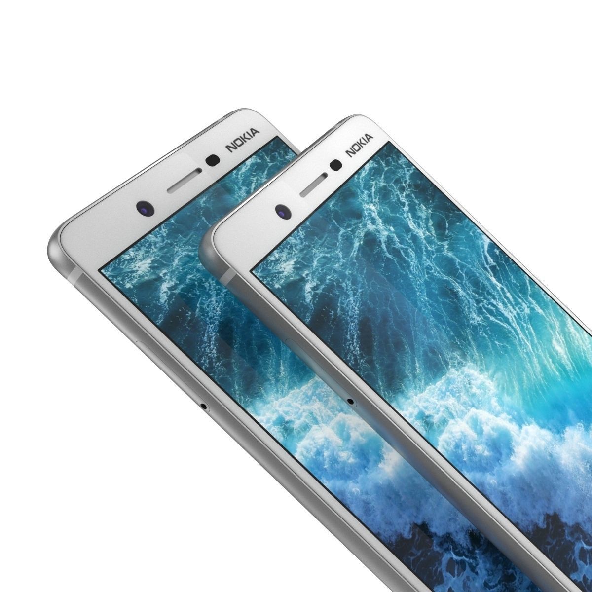 Nokia 7 Matte White 3D model_7