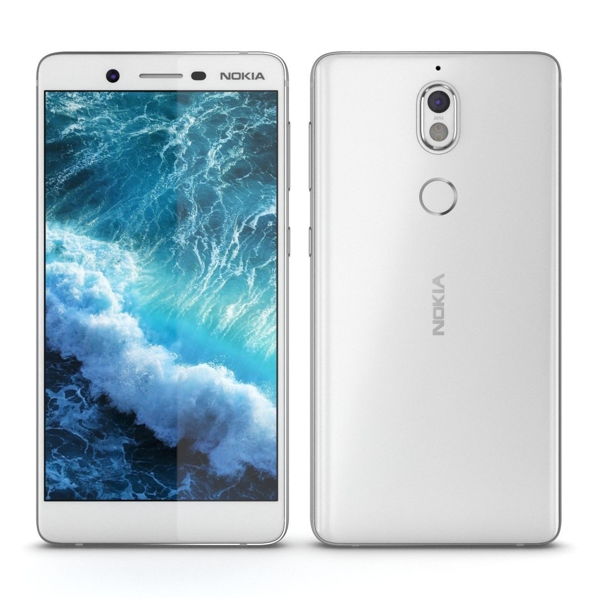 Nokia 7 Matte White 3D model_8