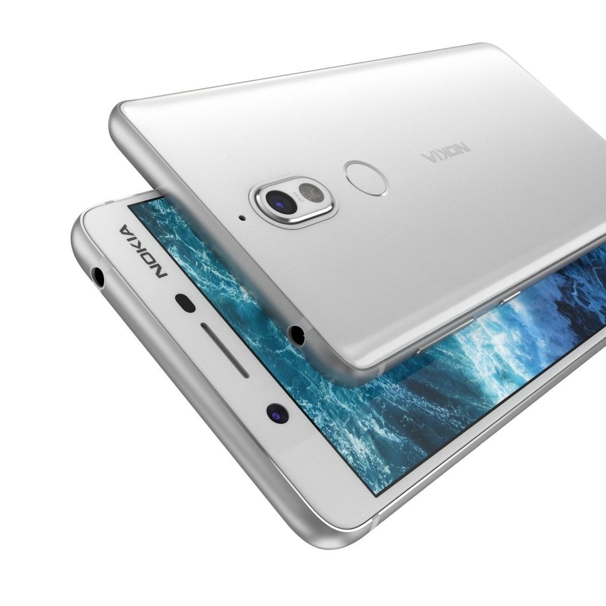 Nokia 7 Matte White 3D model_9