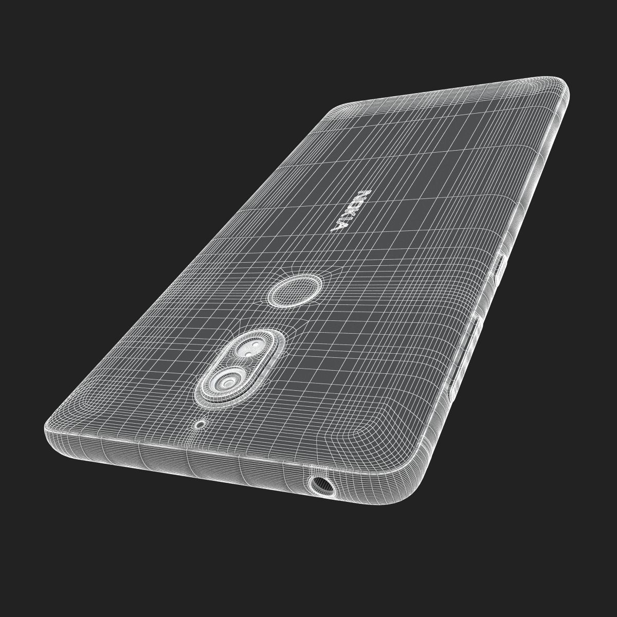 Nokia 7 Matte White 3D model_26