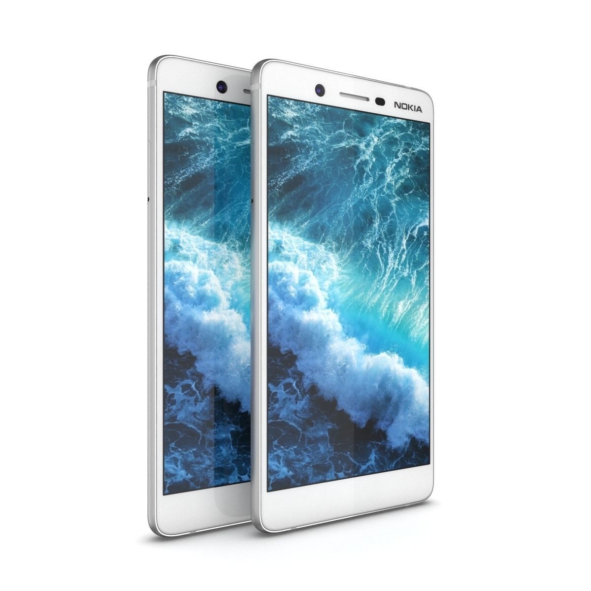 Nokia 7 Matte White 3D model_3