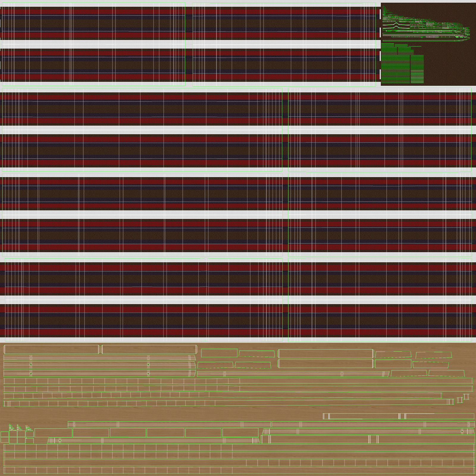 Wooden Sledge 3D model_27