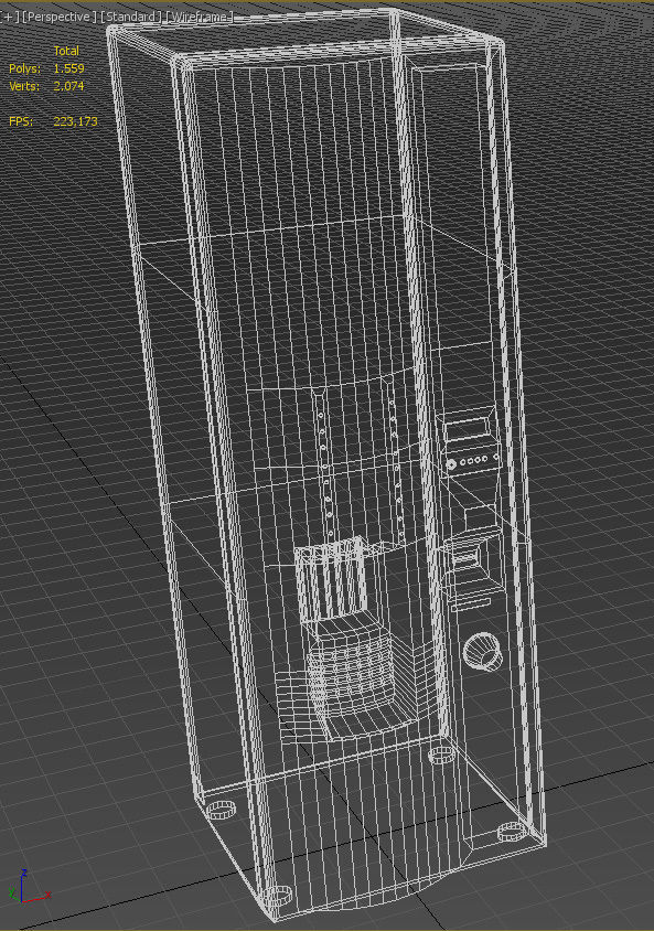 Colombian coffee vending machine 3D model_18