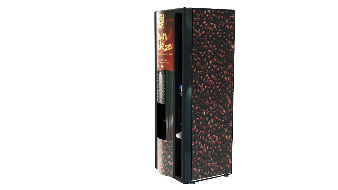 Colombian coffee vending machine 3D model_4