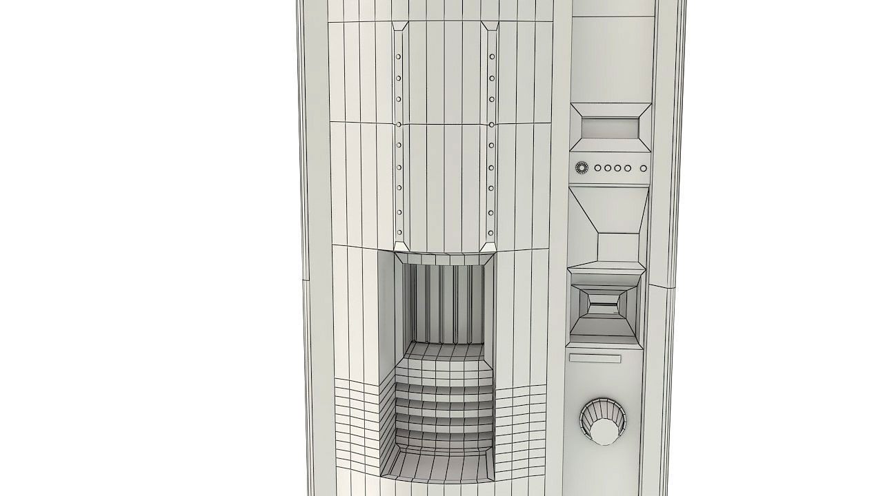 Colombian coffee vending machine 3D model_8