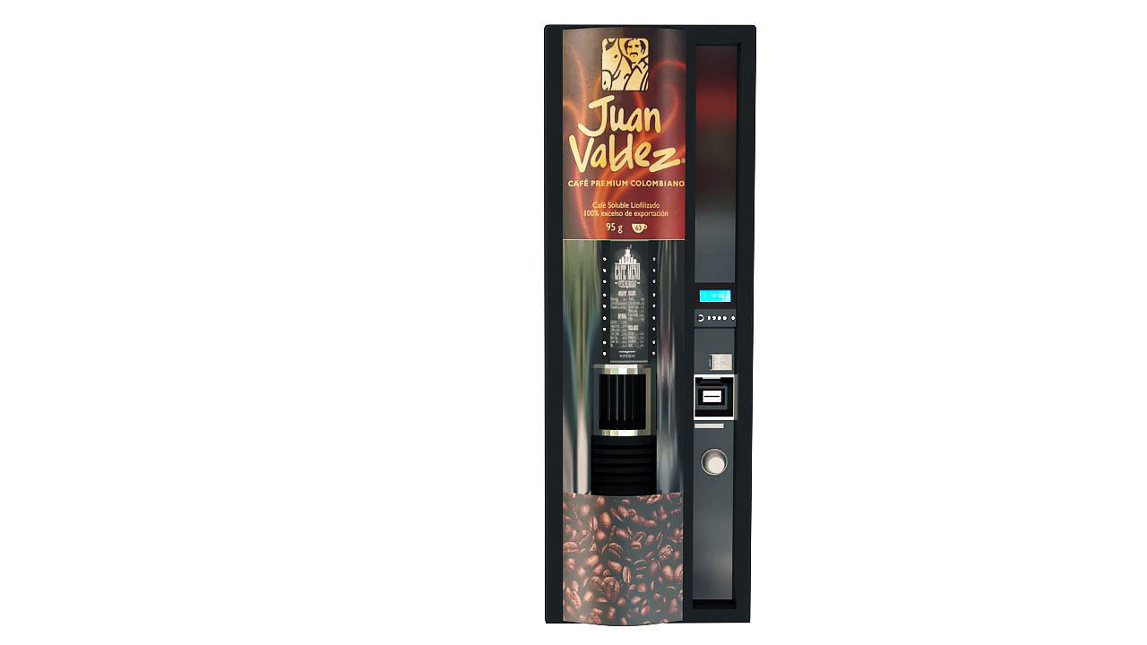 Colombian coffee vending machine 3D model_2