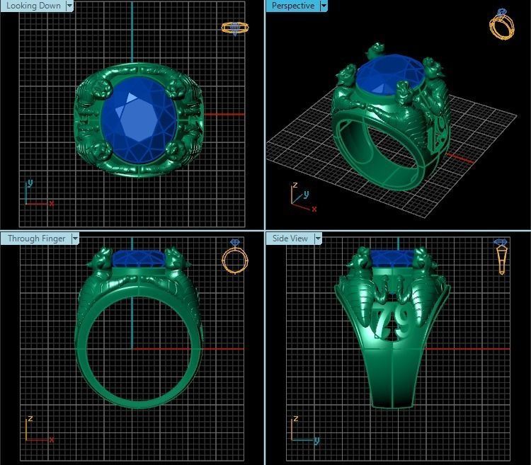 Ring T00557 3D print model_2