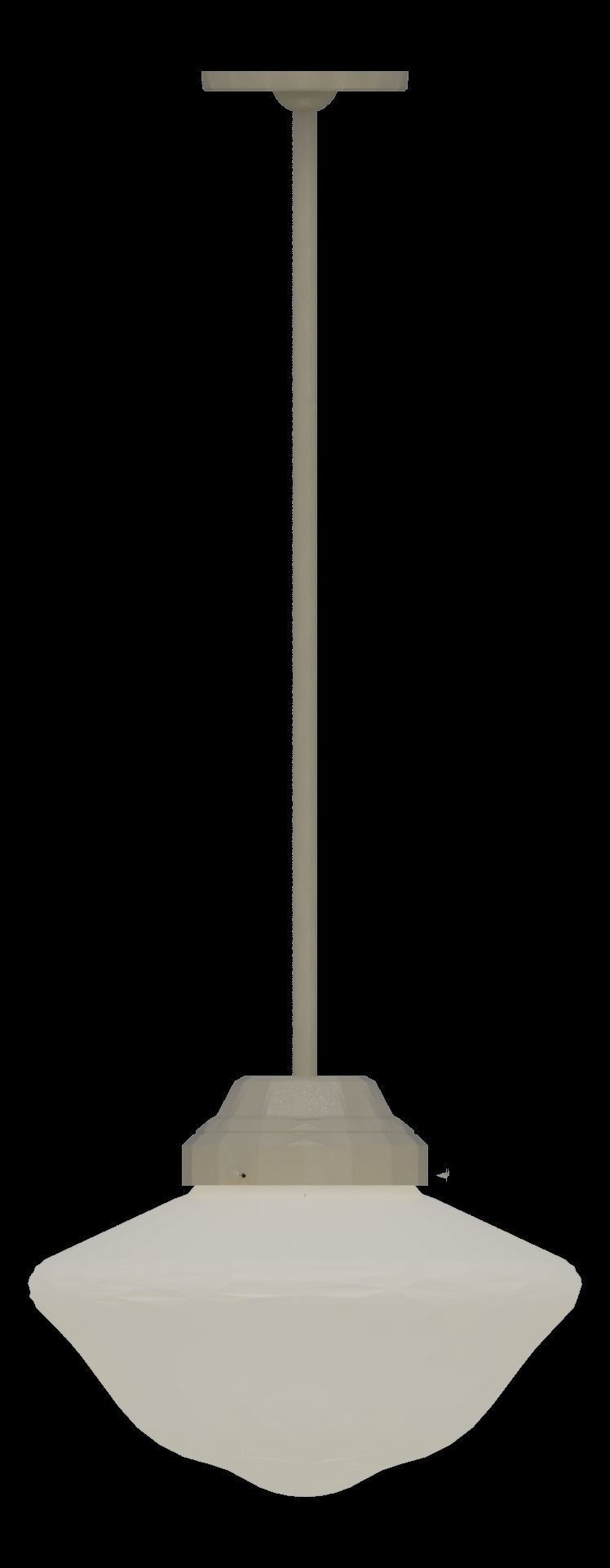 Ceiling hung pendant light architectural interior scene lighting Low-poly 3D model_2