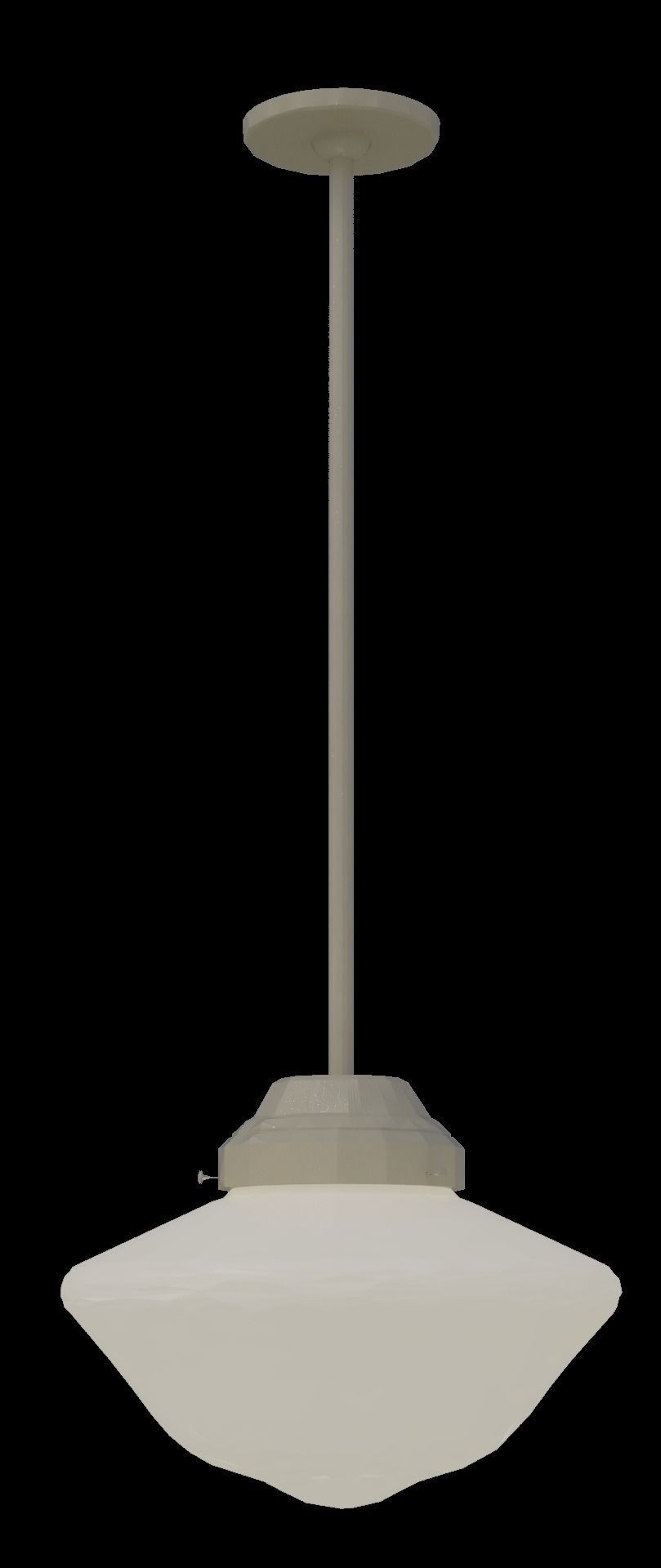 Ceiling hung pendant light architectural interior scene lighting Low-poly 3D model_1