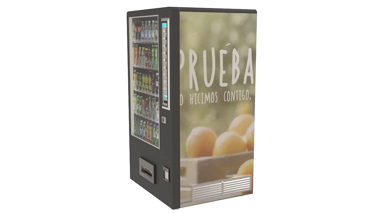 Electronic beverage vending machine 3D model_5