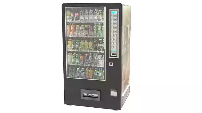 Electronic beverage vending machine 3D model