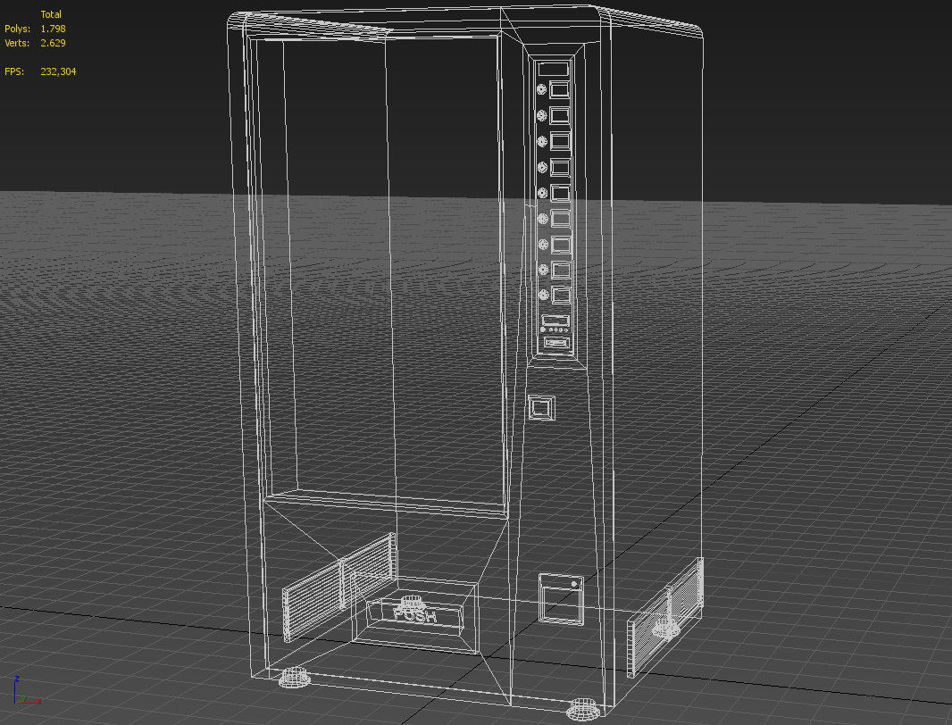 Electronic beverage vending machine 3D model_15