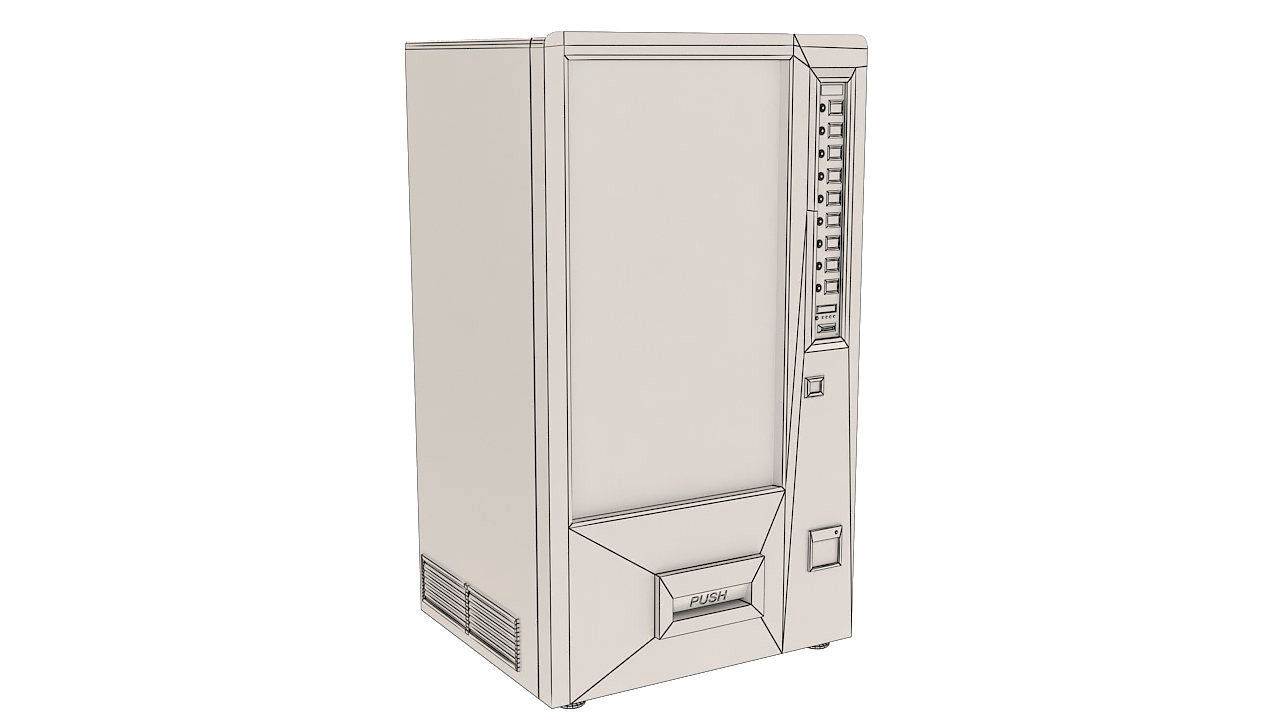 Electronic beverage vending machine 3D model_6