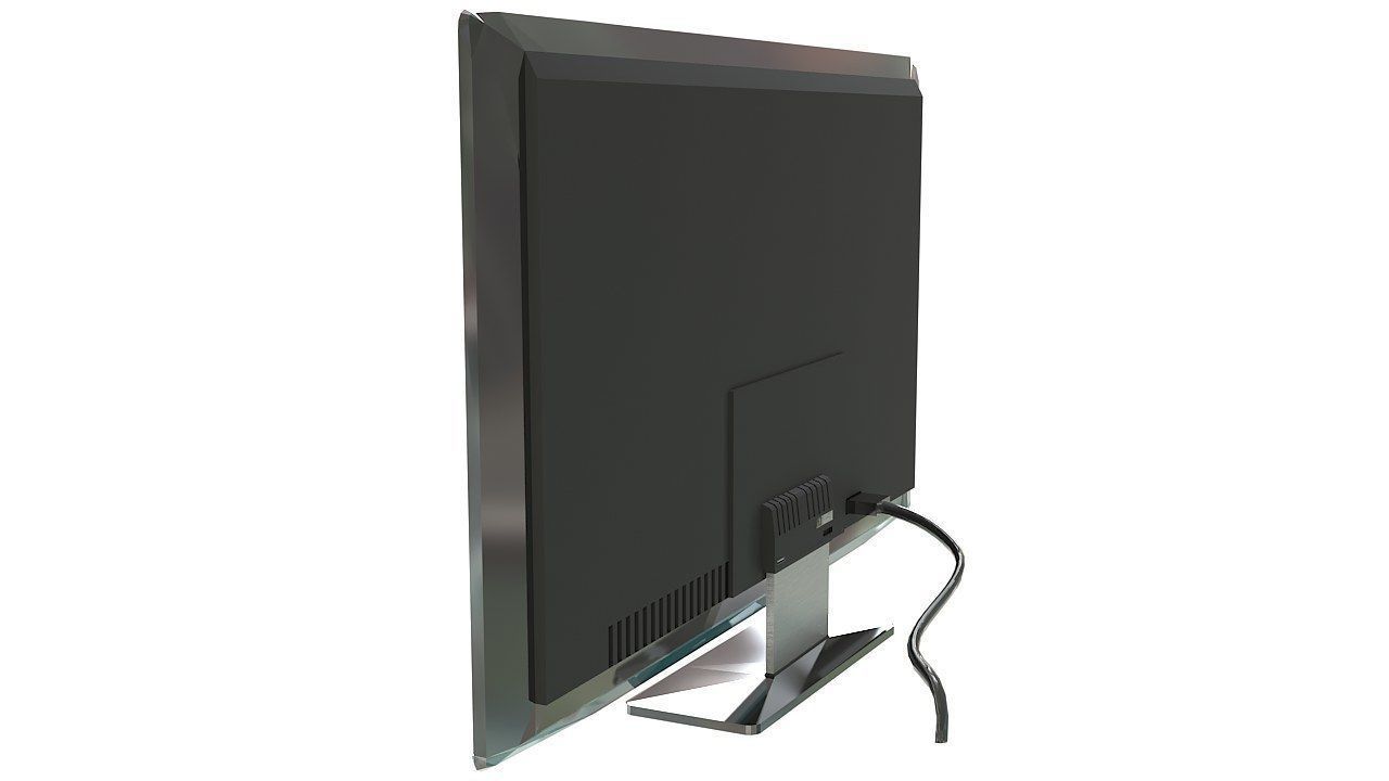 Pc brandless monitor HD 3D model_5
