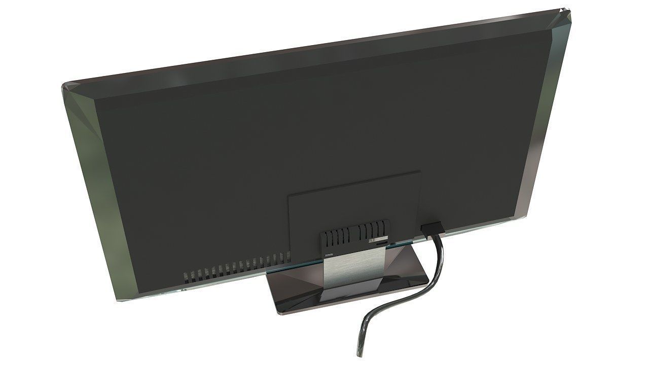 Pc brandless monitor HD 3D model_6