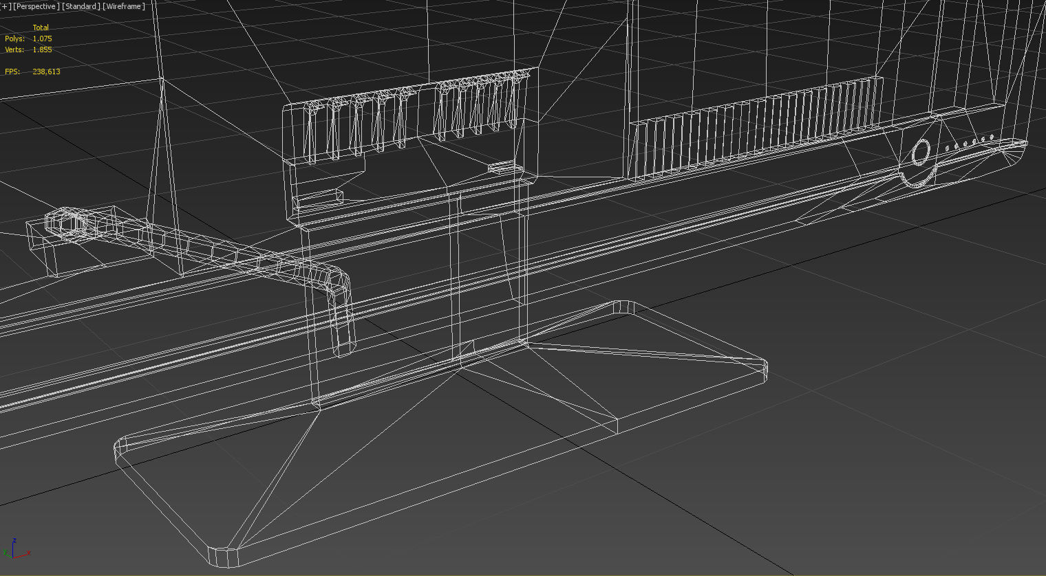 Pc brandless monitor HD 3D model_15