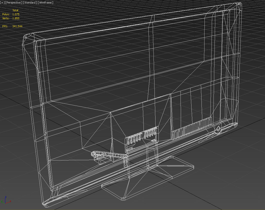 Pc brandless monitor HD 3D model_14