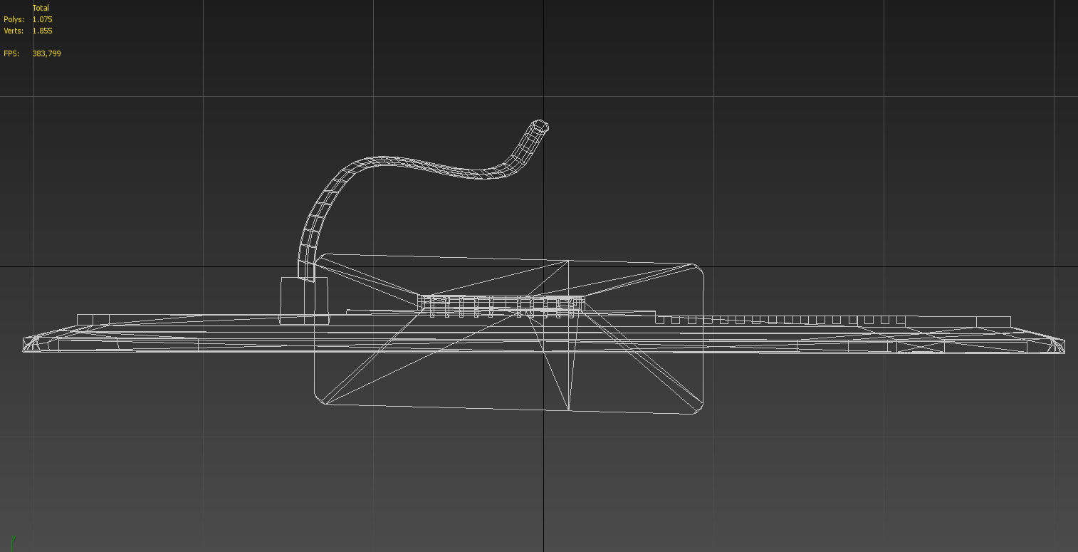 Pc brandless monitor HD 3D model_17