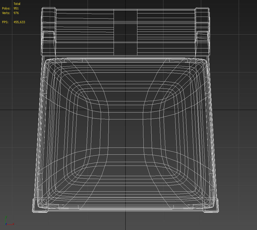 Padded wooden dining chair 3D model_19