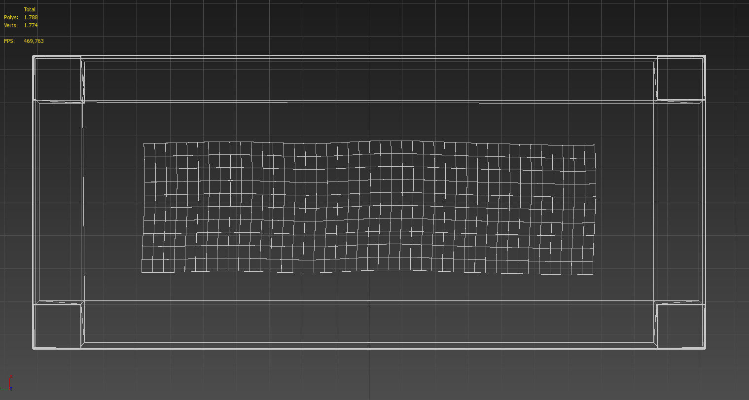 Six seater wooden dining table 3D model_13