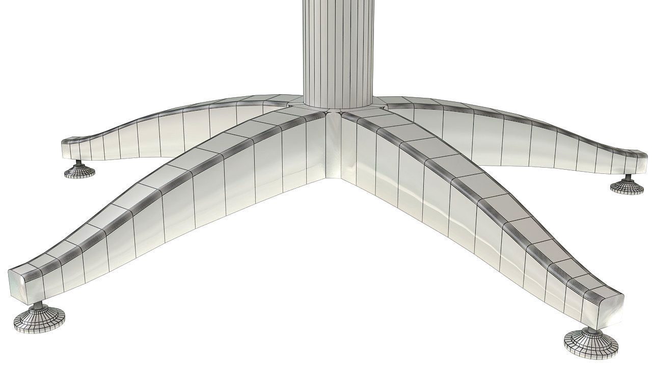 Small square wooden table 3D model_9