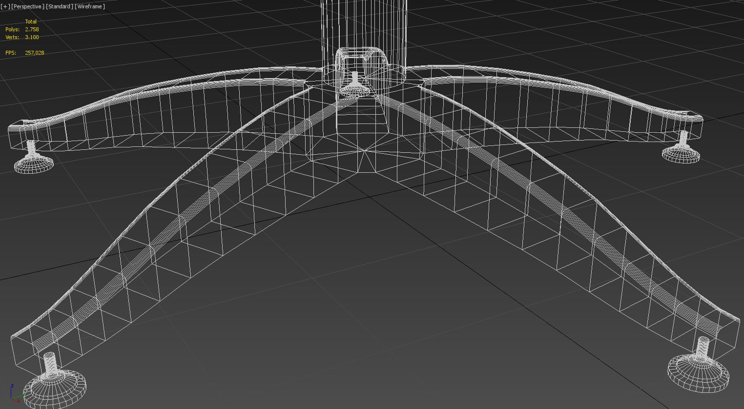 Small square wooden table 3D model_13