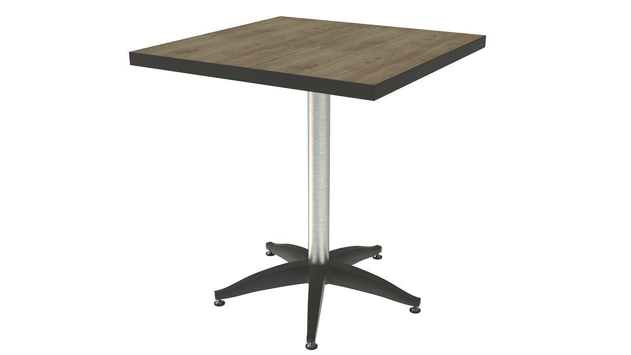 Small square wooden table 3D model_2