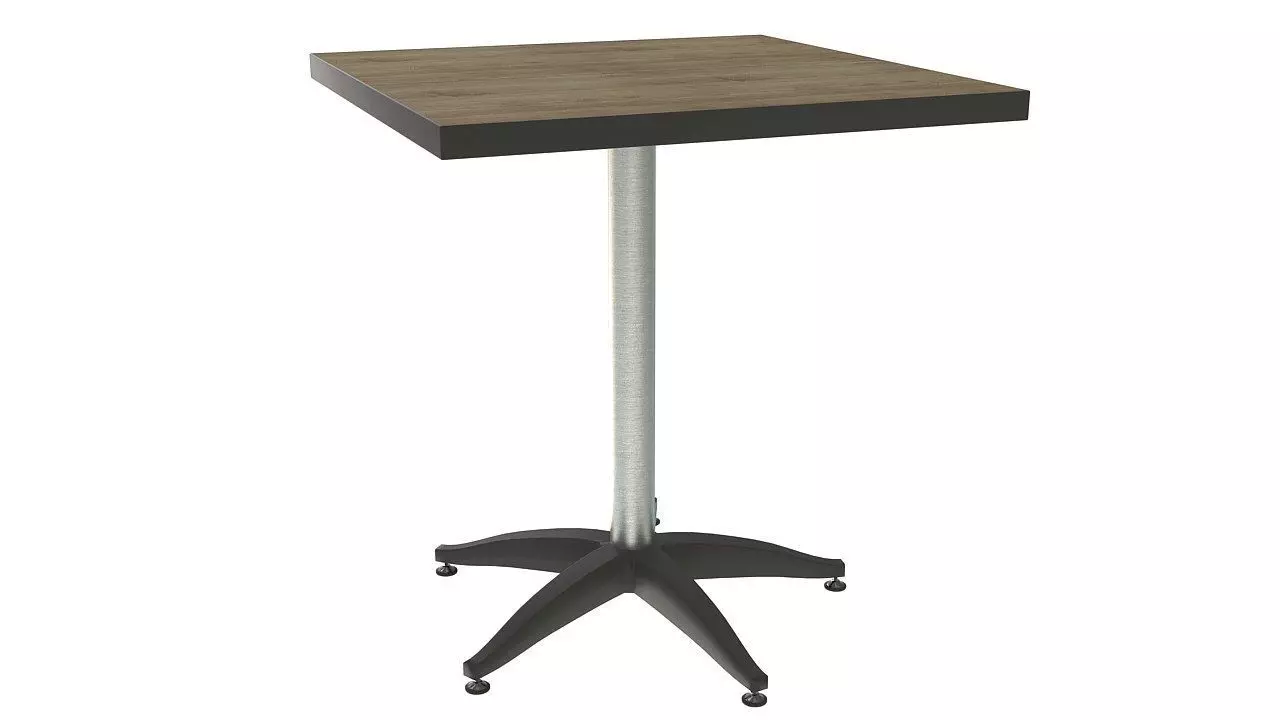 Small square wooden table 3D model_0