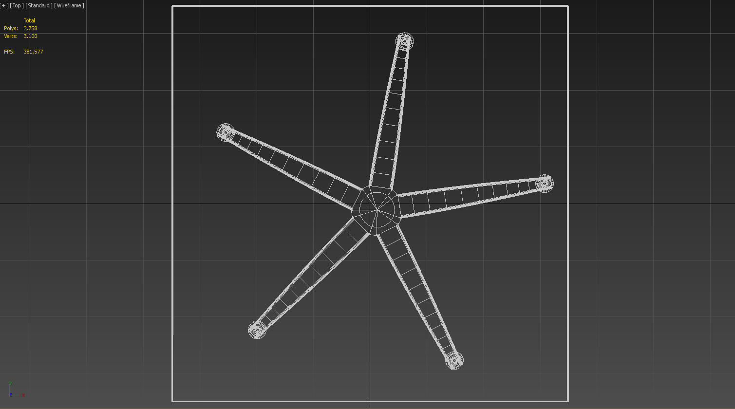 Small square wooden table 3D model_15
