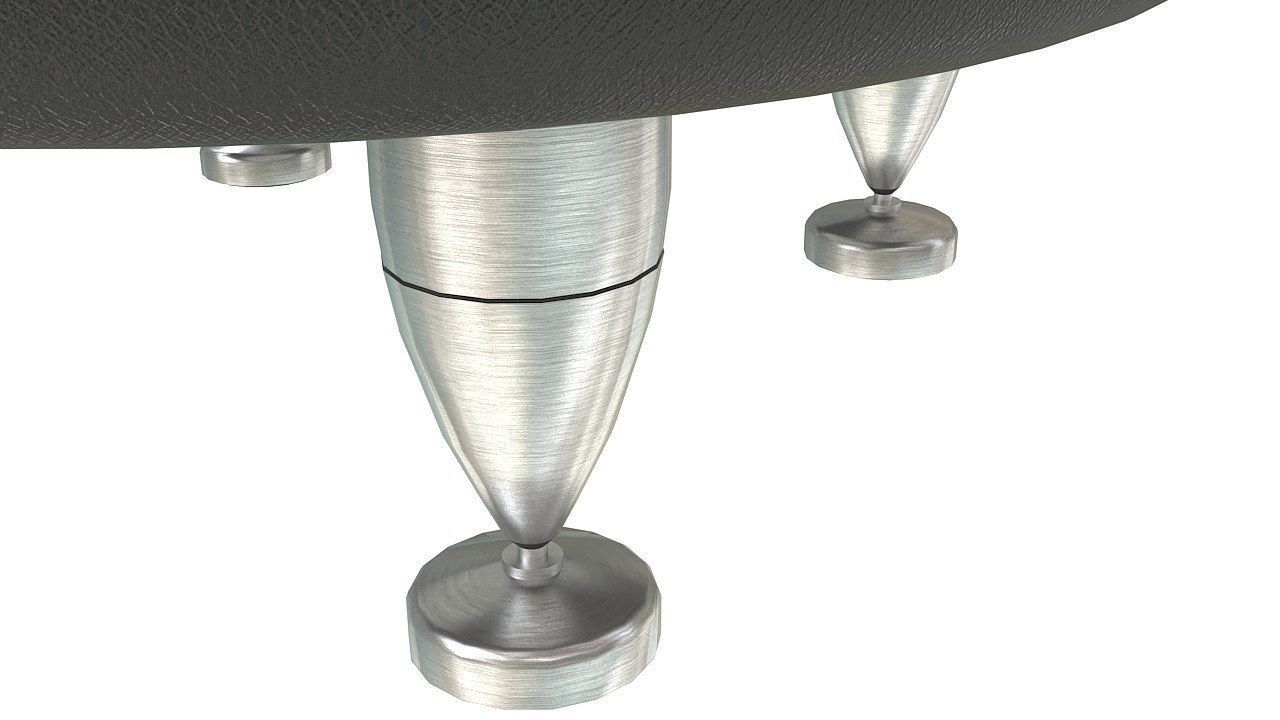 Round puff seat stool 3D model_5