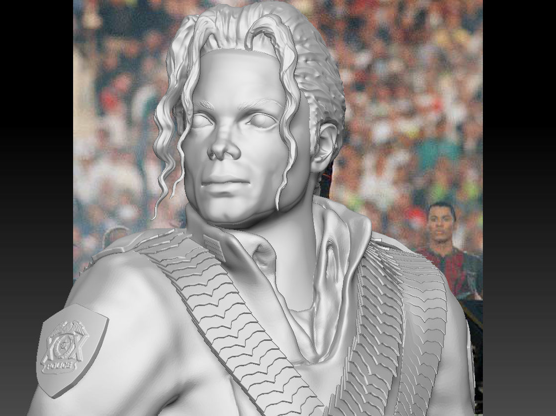 Michael Jackson 3d Model Textured 3d Printable 3D print model_25