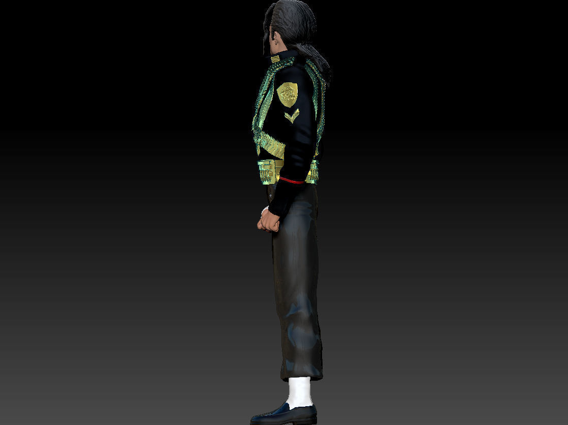 Michael Jackson 3d Model Textured 3d Printable 3D print model_9
