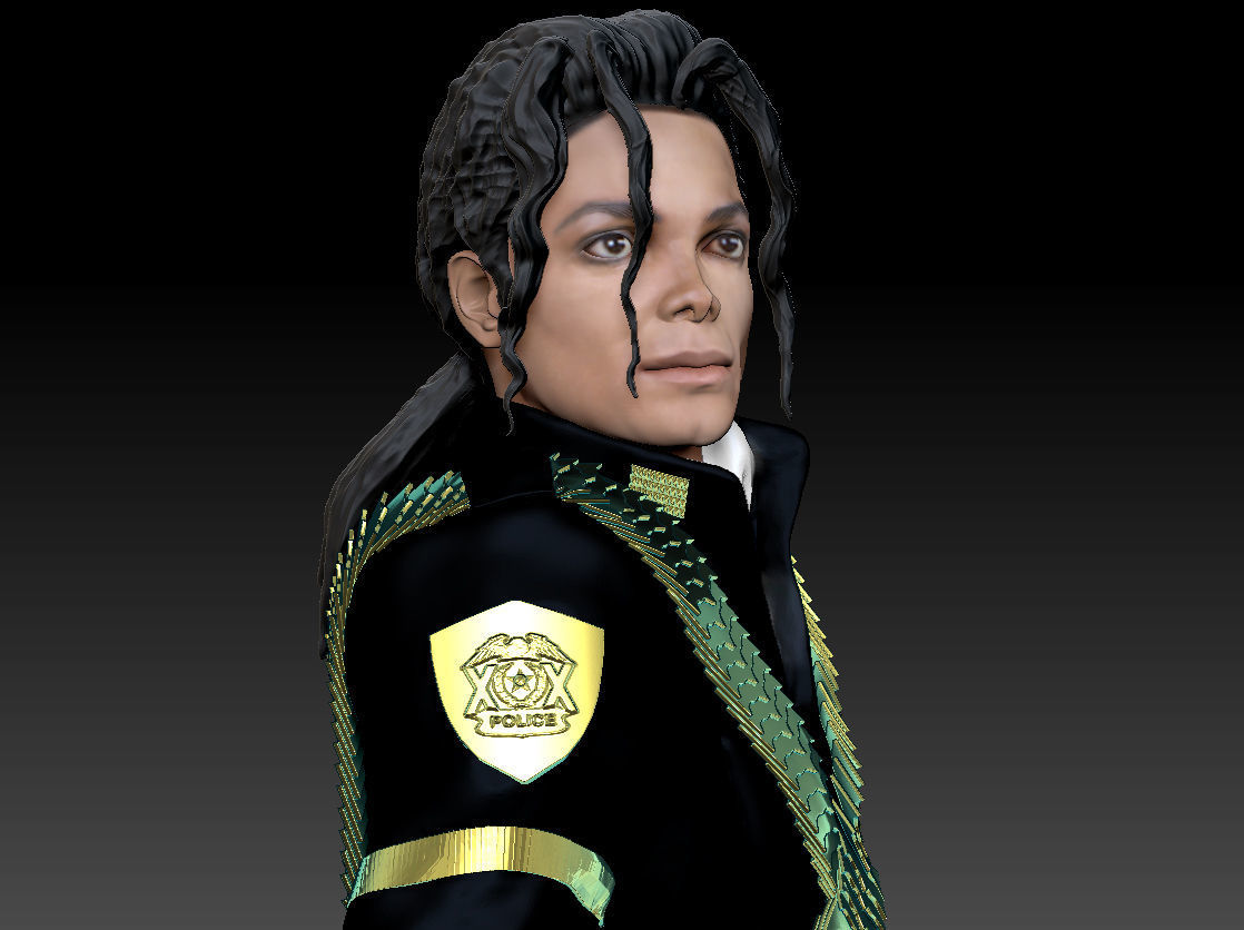 Michael Jackson 3d Model Textured 3d Printable 3D print model_16