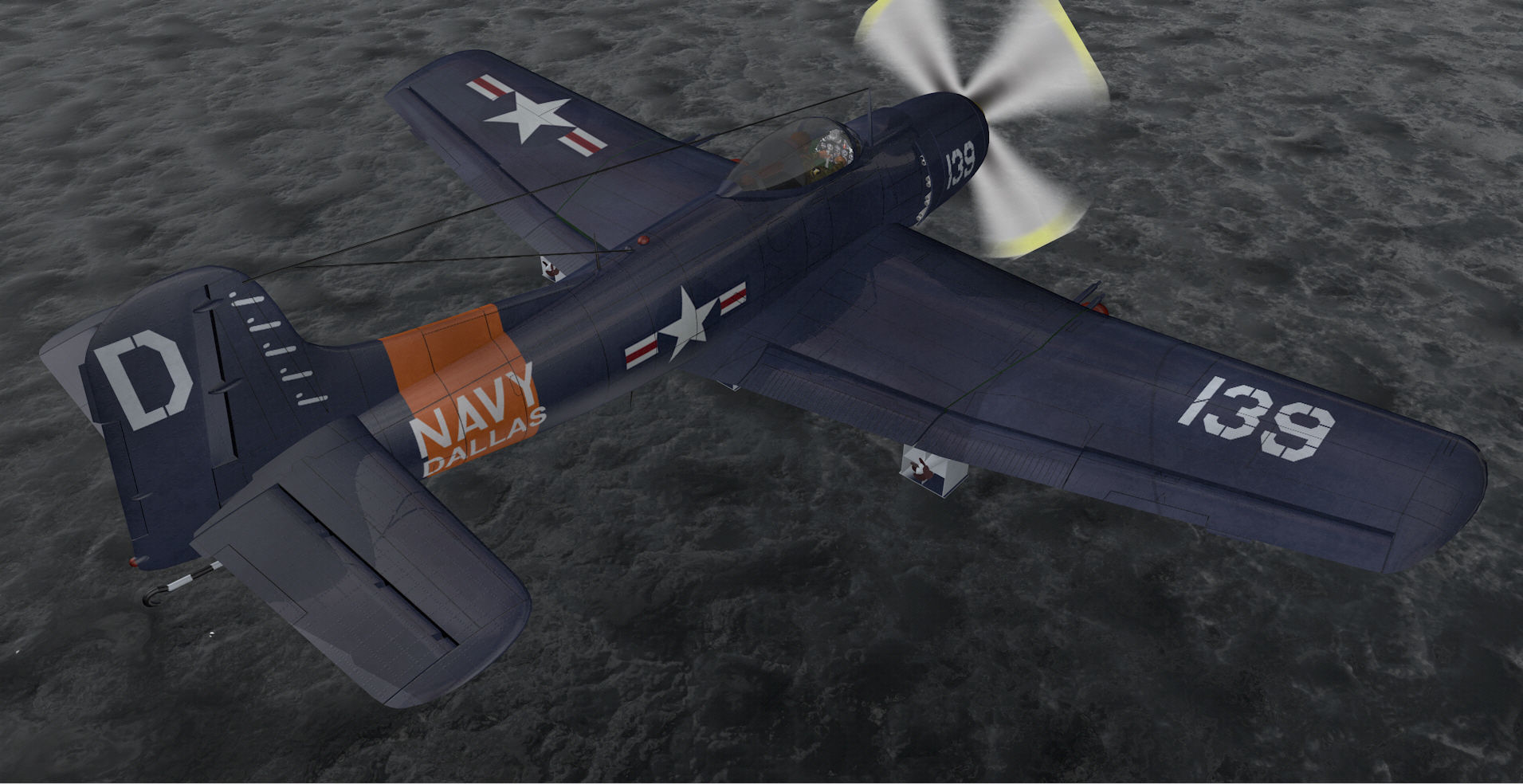 Martin AM-1 Mauler 3D model_9