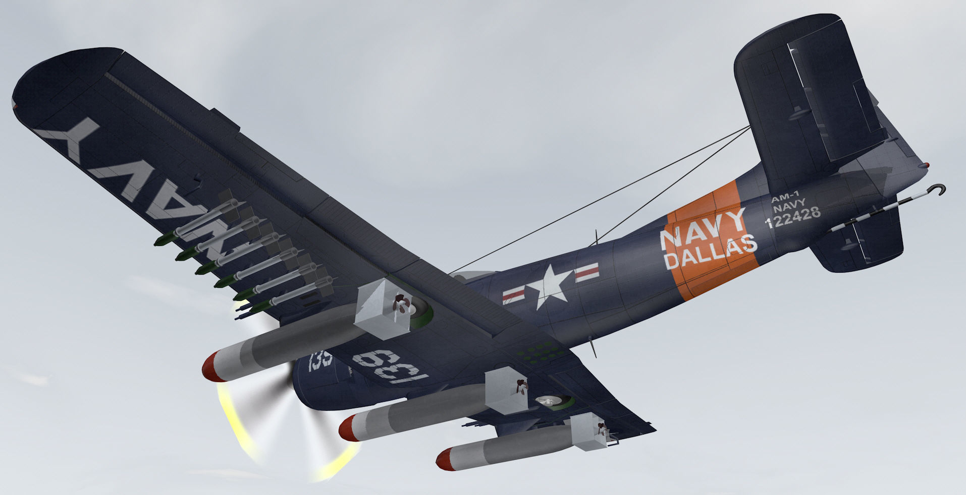 Martin AM-1 Mauler 3D model_11