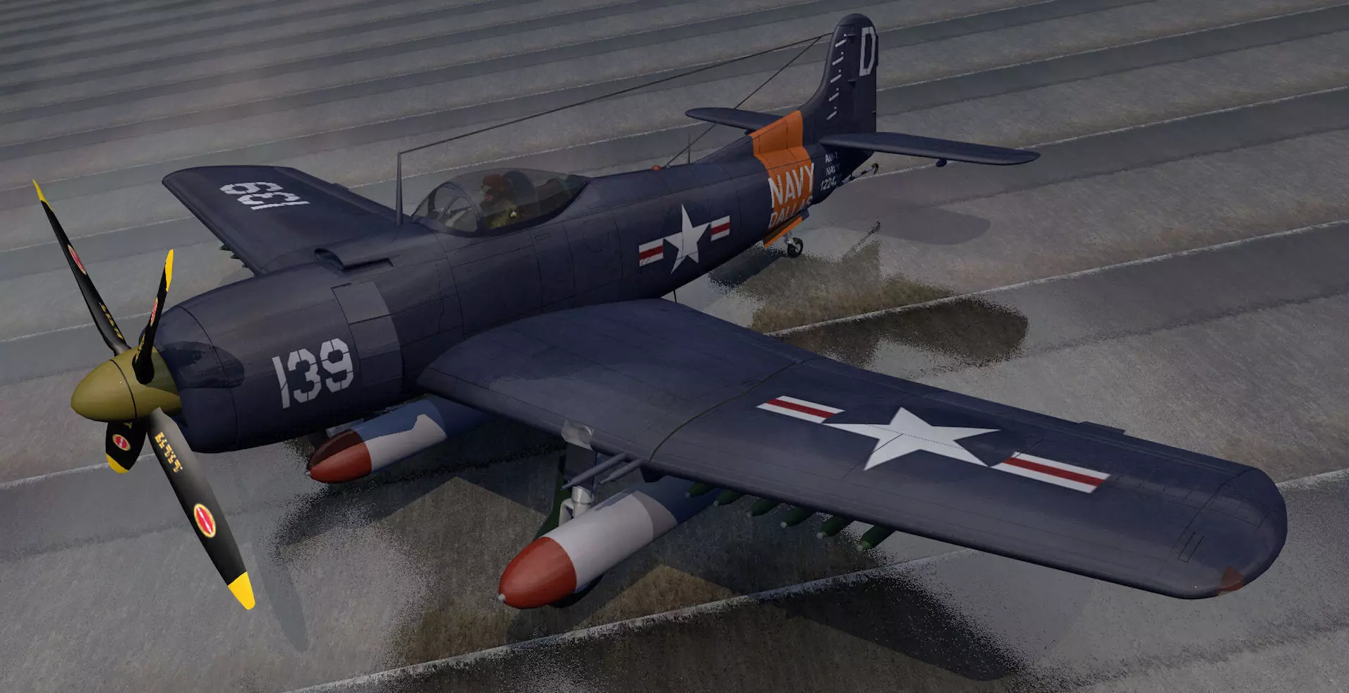 Martin AM-1 Mauler 3D model_0