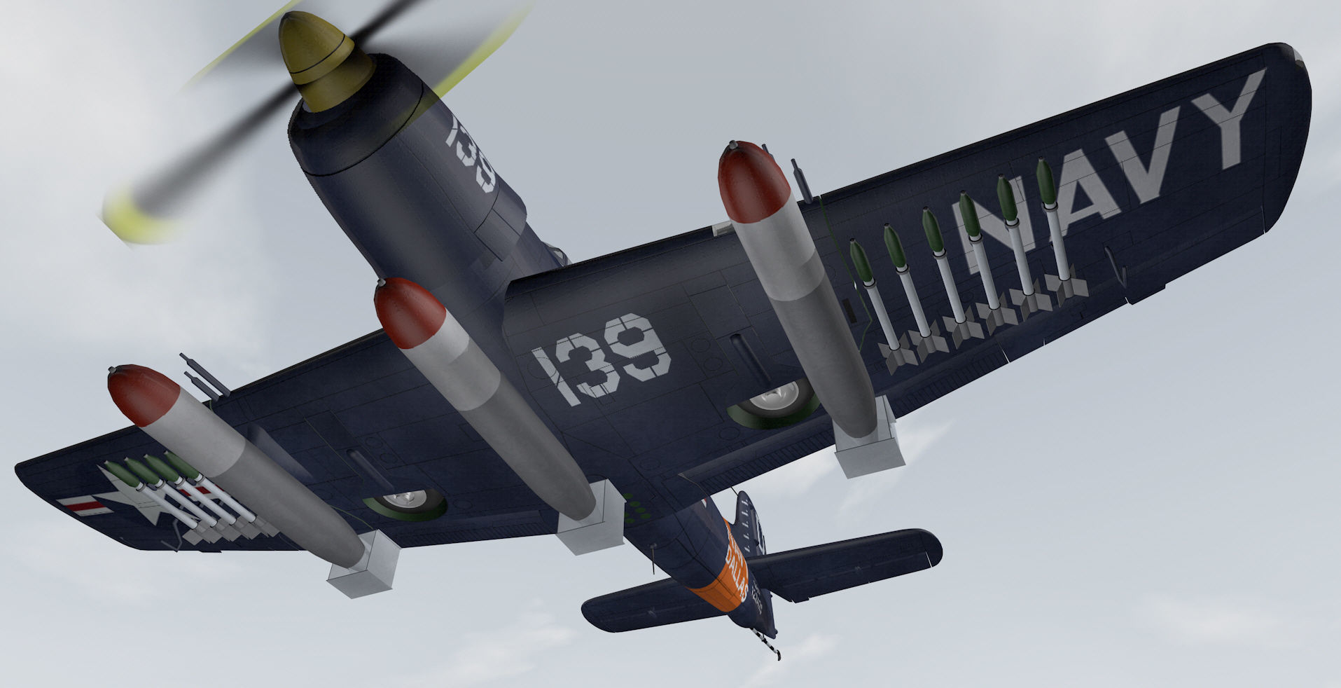 Martin AM-1 Mauler 3D model_10