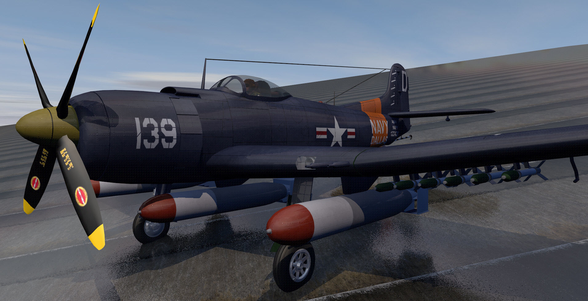 Martin AM-1 Mauler 3D model_3