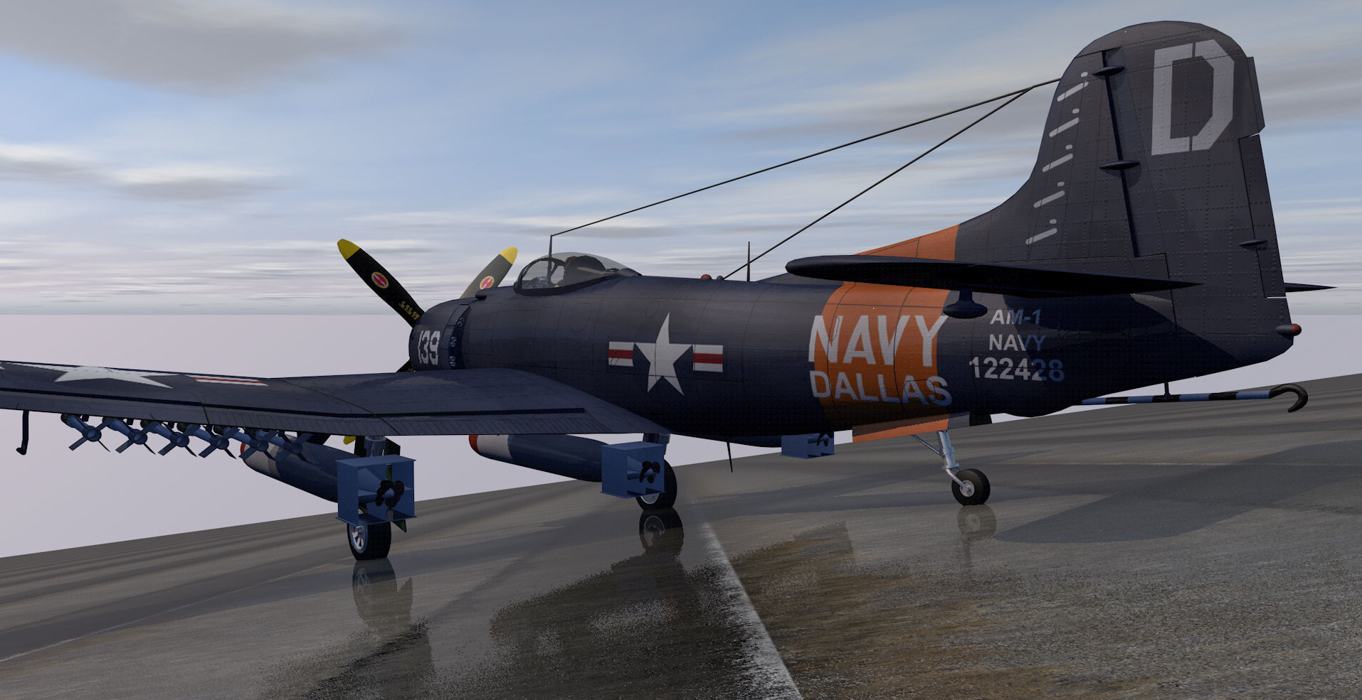 Martin AM-1 Mauler 3D model_4