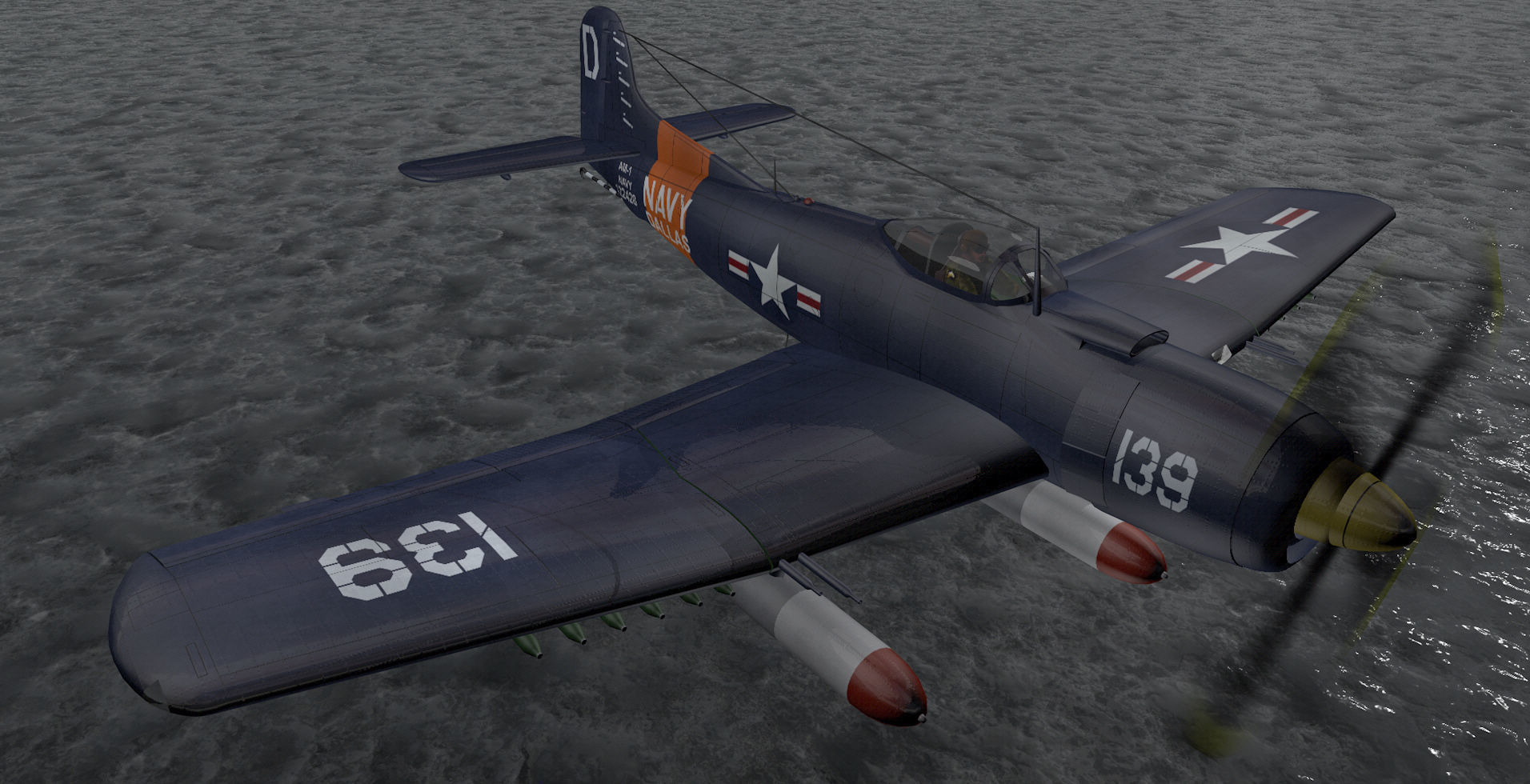 Martin AM-1 Mauler 3D model_8
