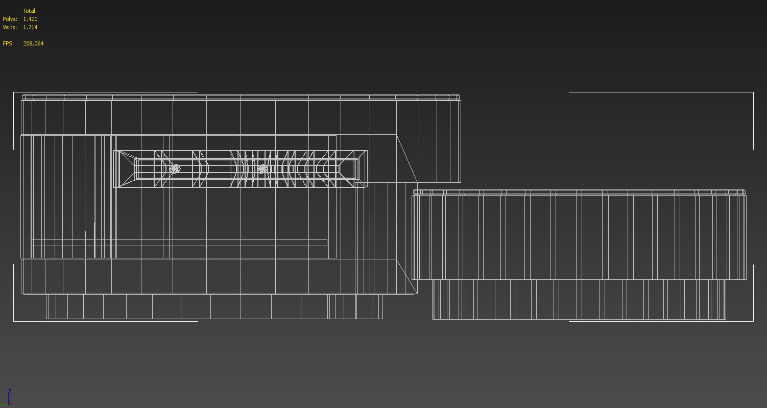 Cylinder table push drawer 3D model_20