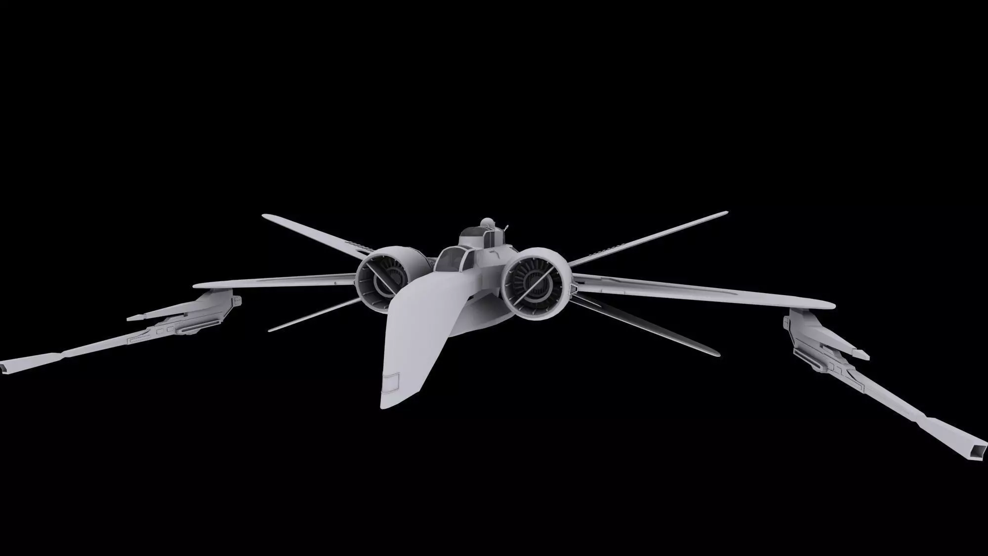 arc170 aircart for all purpose Low-poly 3D model