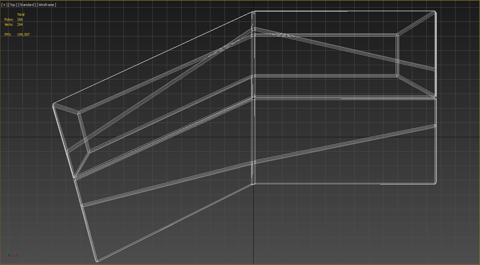 Modern plastic outdoor bench 3D model_24