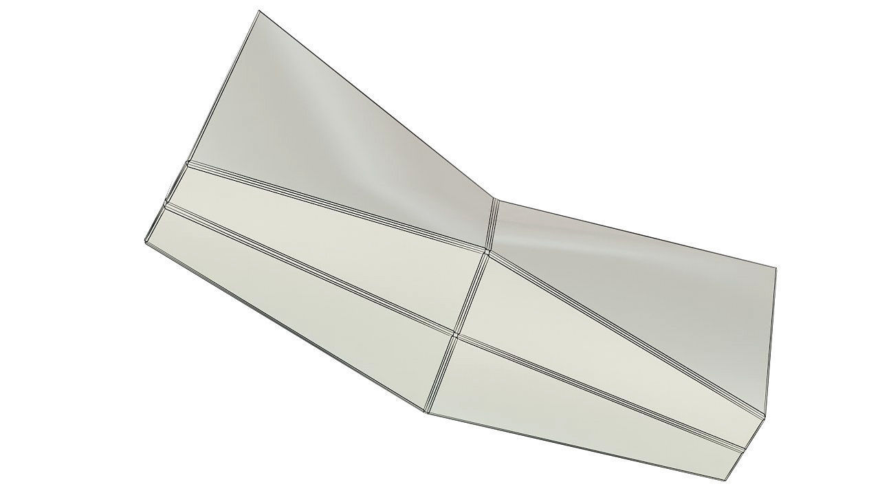 Modern plastic outdoor bench 3D model_19